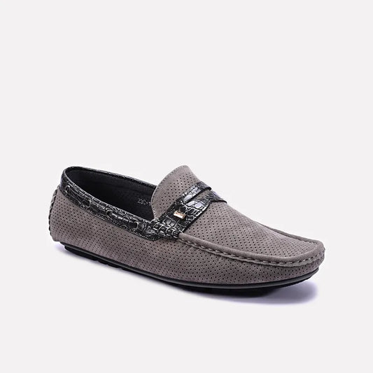Gray Loafer Shoes 0130961
