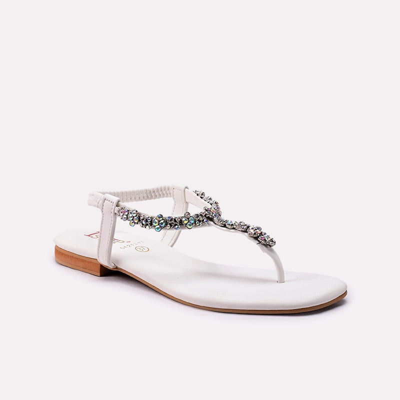 Fancy Sandal White 0421347