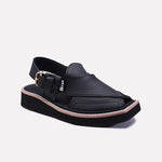 Black Peshawari Chappal