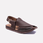 Brown Peshawari Chappal