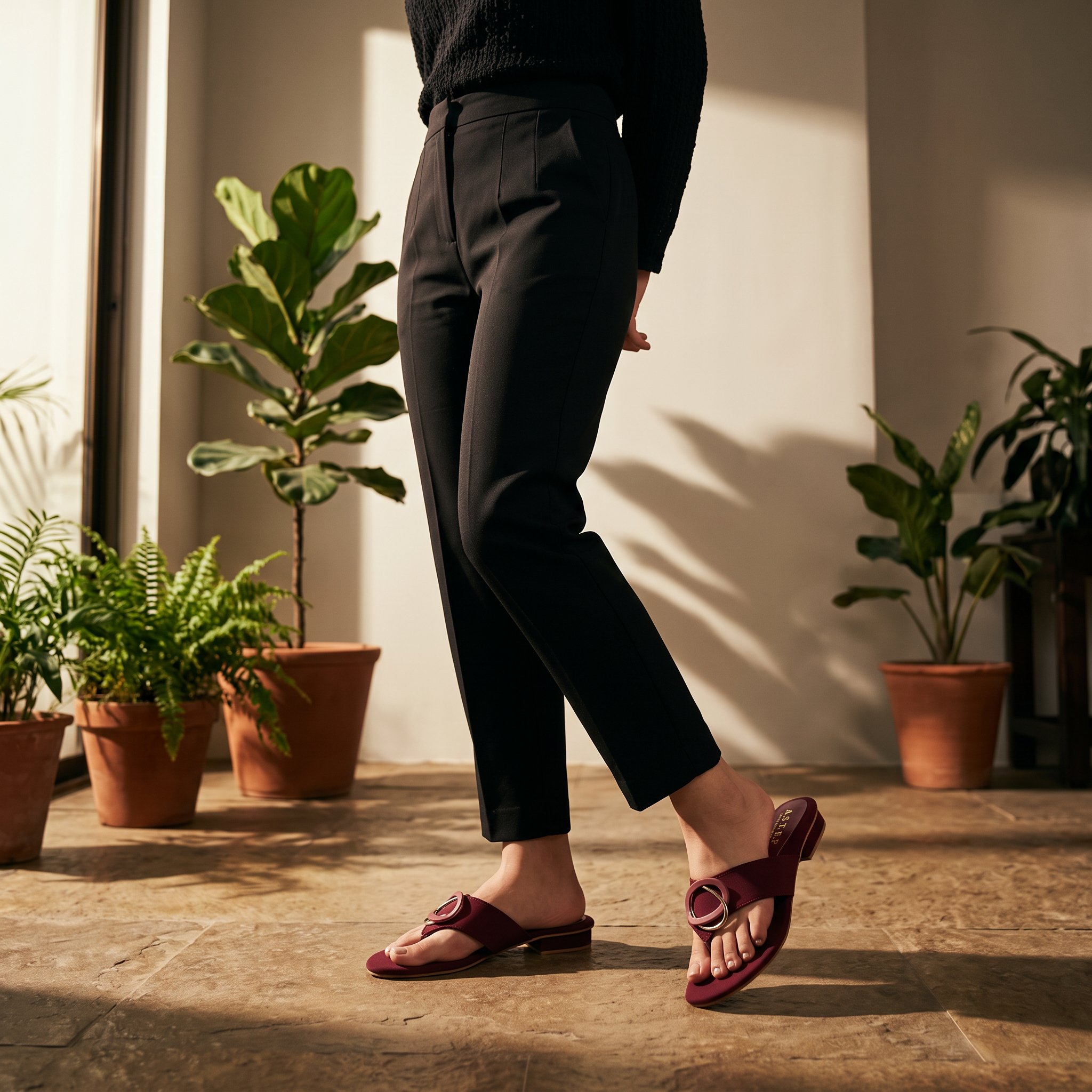 Casual Slipper Maroon 0413591