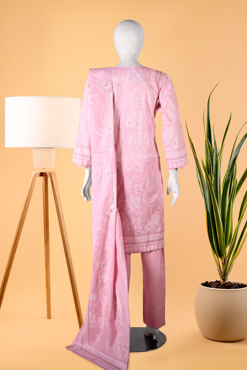 Petal Élite 3 Piece Stitched Cotton Suit 15D0145