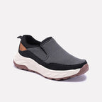 Black Chunky Slip On Sneakers 0120555