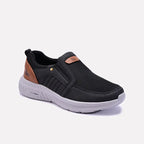 Black Casual Slip On Sneakers 0120556