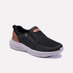 Black Casual Slip On Sneakers 0120556