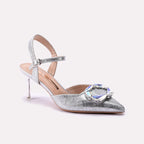 Bridal Court Shoes Silver 0450193
