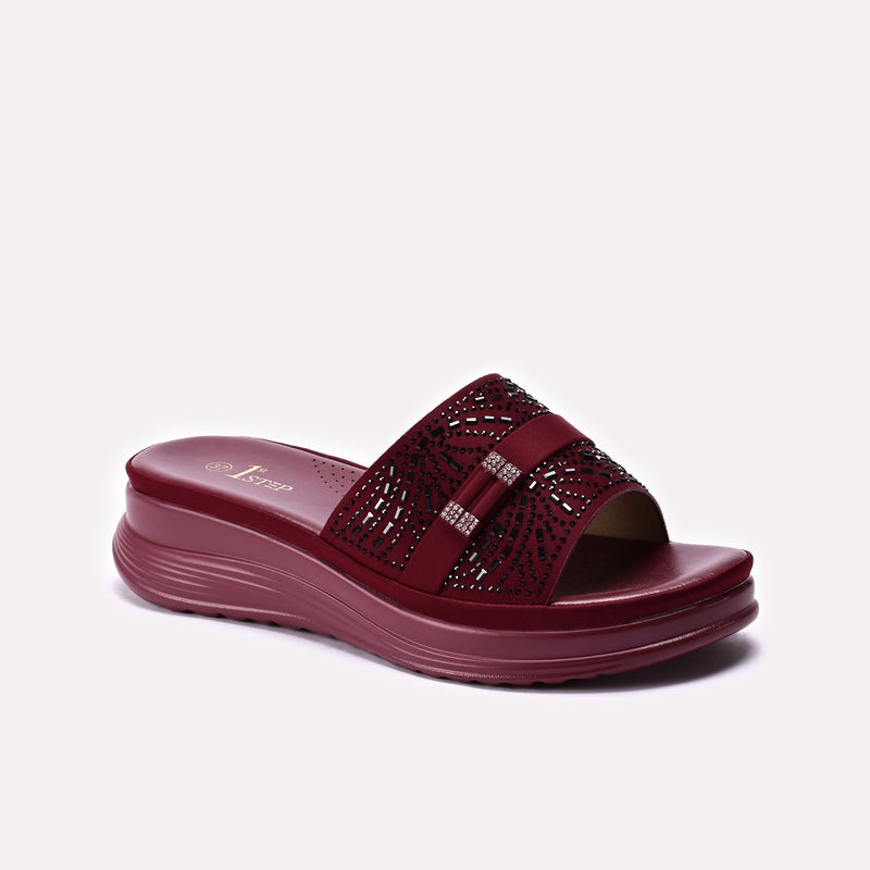Casual Slipper Maroon 0414032
