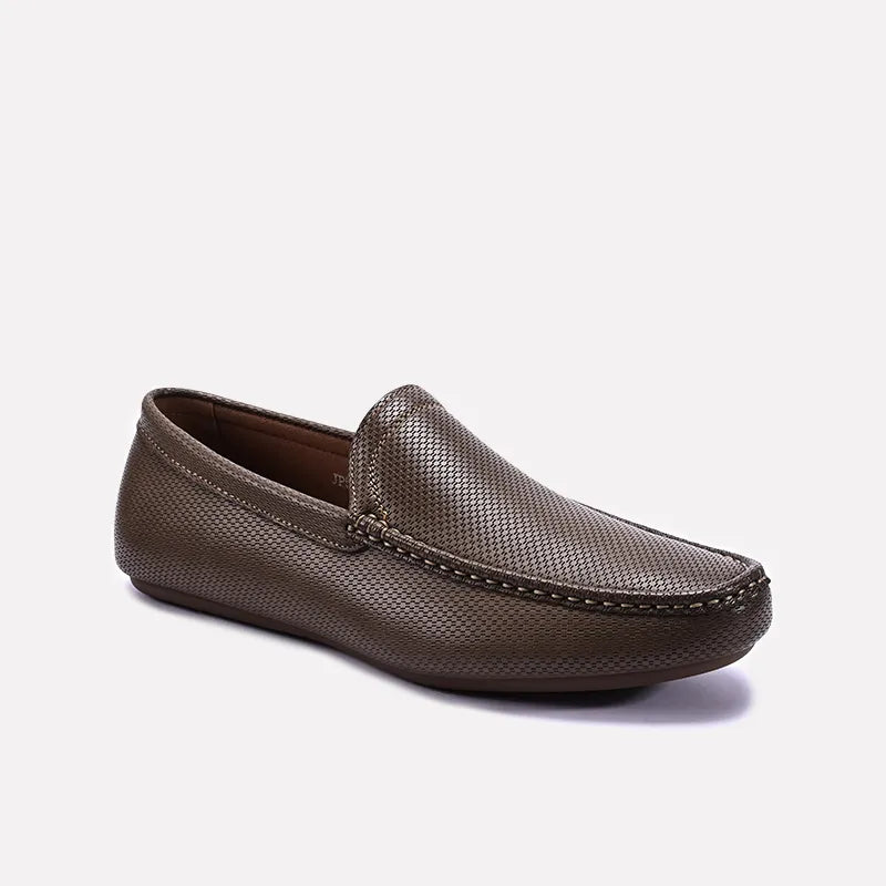 Khaki Loafer Shoes 0130973