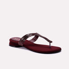Fancy Slipper Maroon 0413620