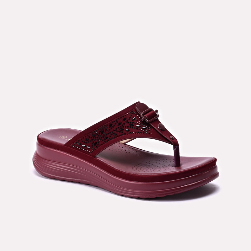 Casual Slipper Maroon 0414033