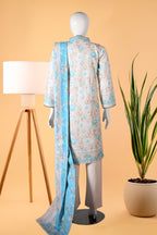 Ivory Tide 3 Piece Stitched Khaddar Suit  15D0126