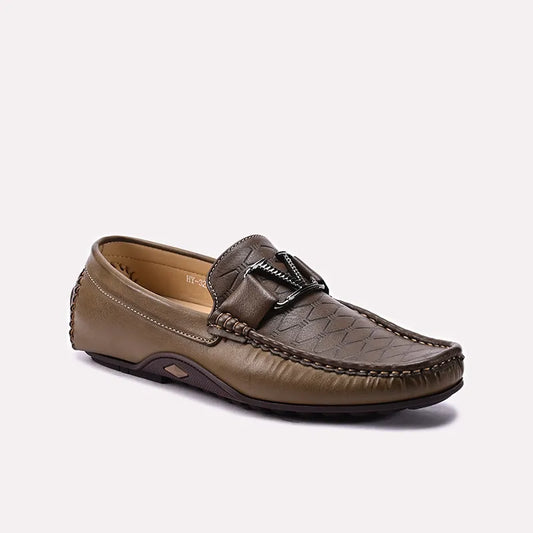Khaki Loafer Shoes 0130999