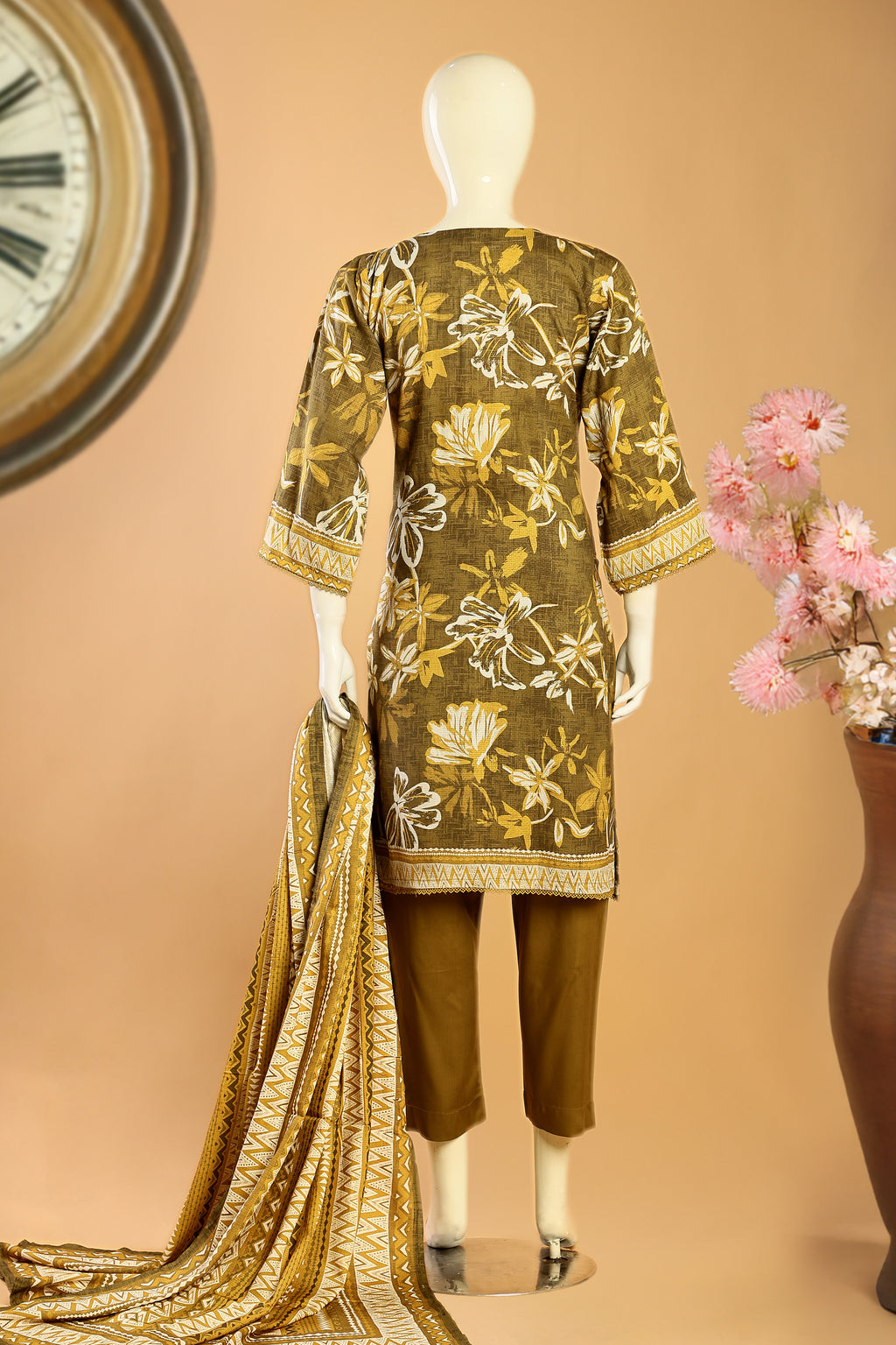 Olivara  - 3 Piece Stitched Lawn Suit 15R1121