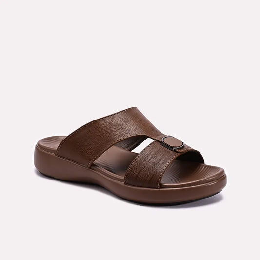 Khaki Casual Slippers For Men 0151162