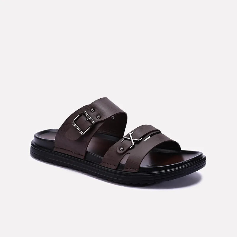 Brown Comfy Casual Slippers