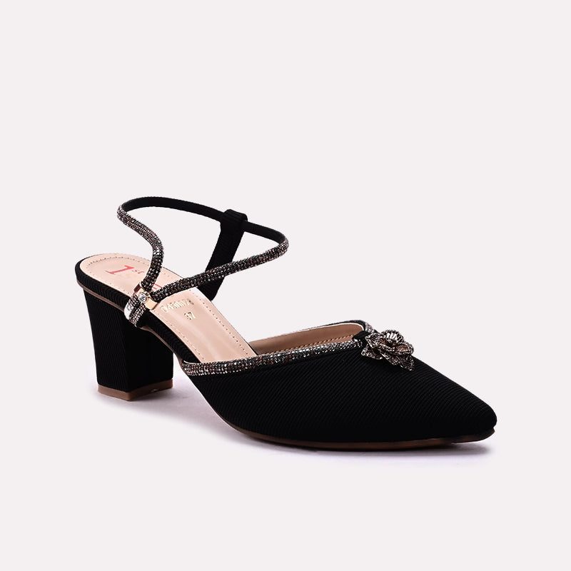 Fancy Court Shoes Black 0450078