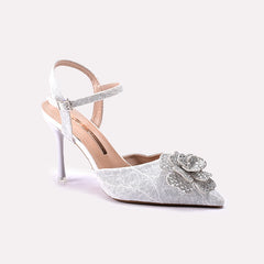 Bridal Court Shoes Silver 0450196