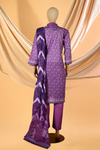 Aurelia Purple – 3 Piece Lawn Stitched Suit 15D0152