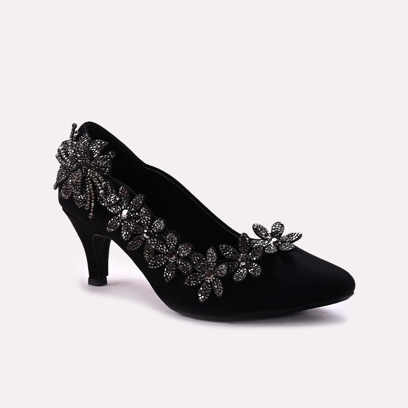 Bridal Court Shoes Black 0450069