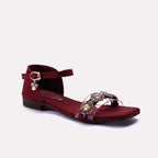 Fancy Sandal Maroon 0421688