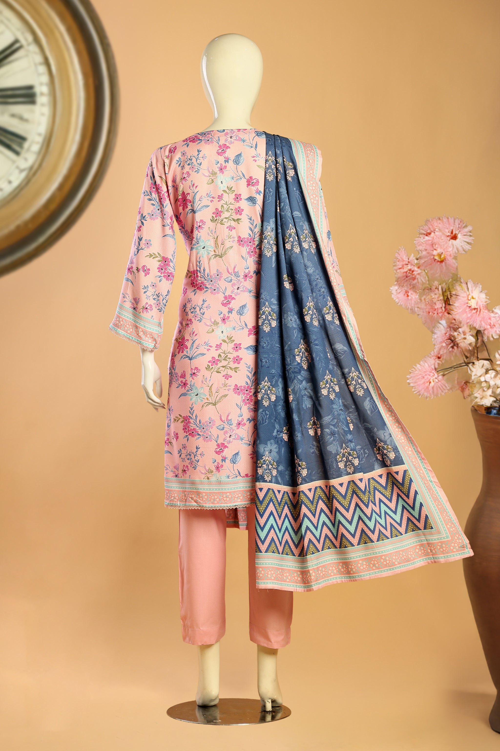 Marvella - 3 Piece Stitched Lawn Suit 15R1117