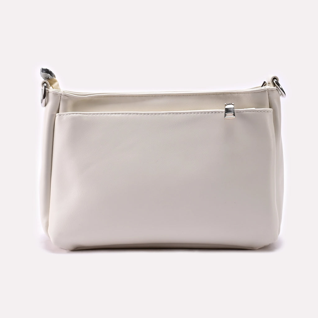 Casual Hand Bags White 0322273
