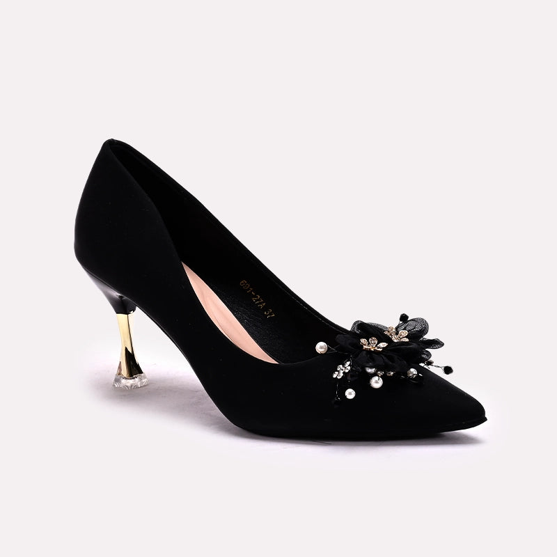 Fancy Court Shoes Black 0450162