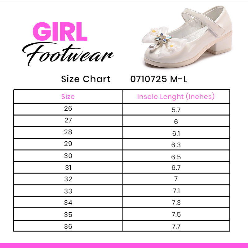 Girl Fancy Pumps White 0710725