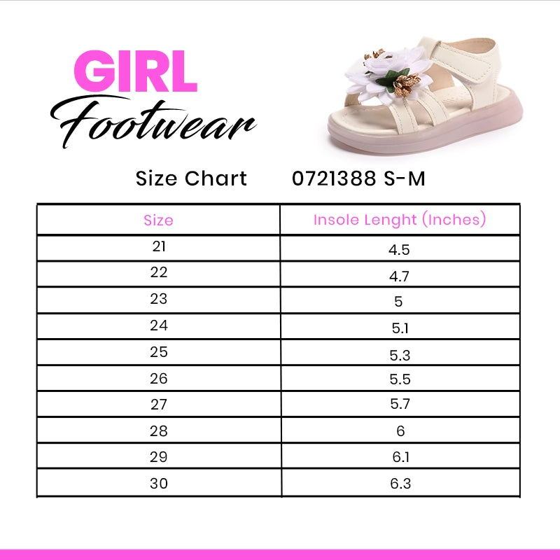 Girl Fancy Sandal White 0721388
