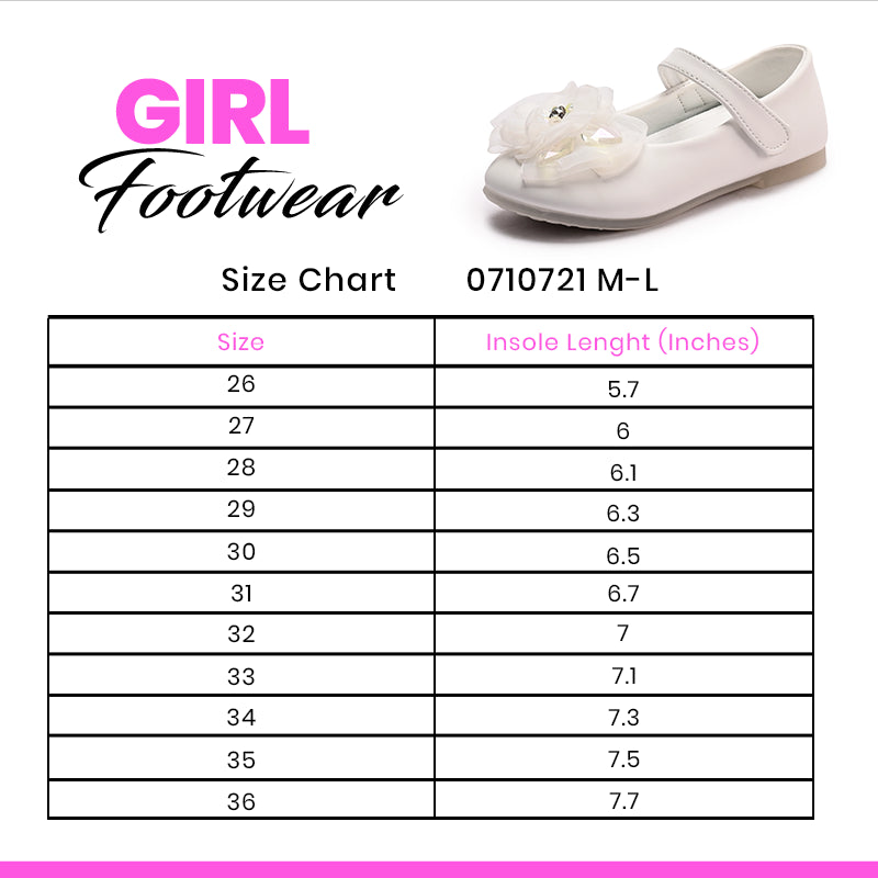 Girl Casual Pumps White 0710721