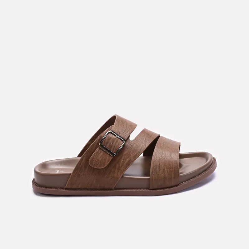 Mens Khaki Casual Slippers