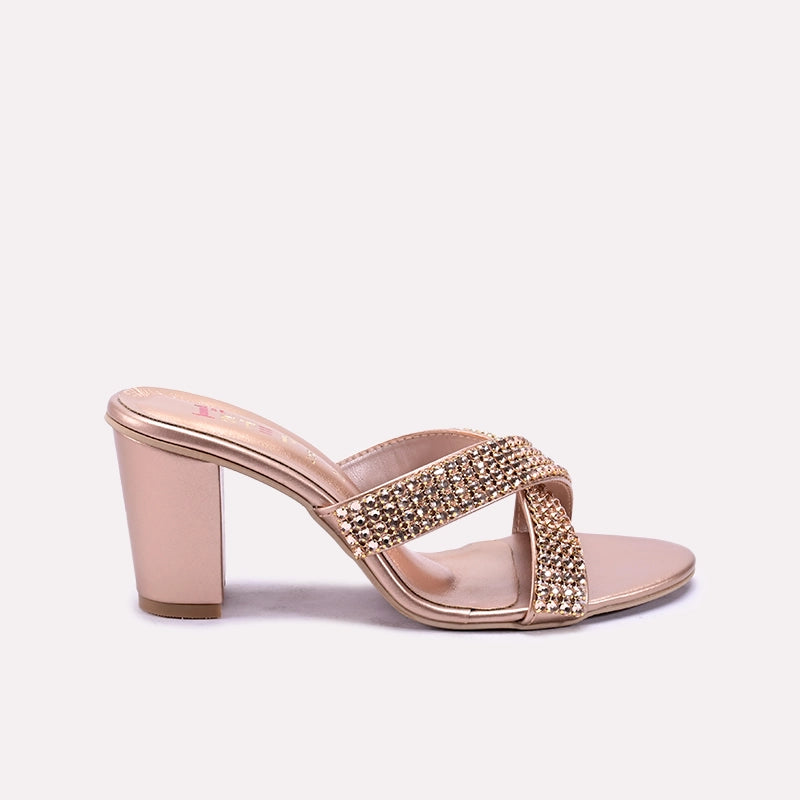 Peach Bridal Heel Slippers 0421334