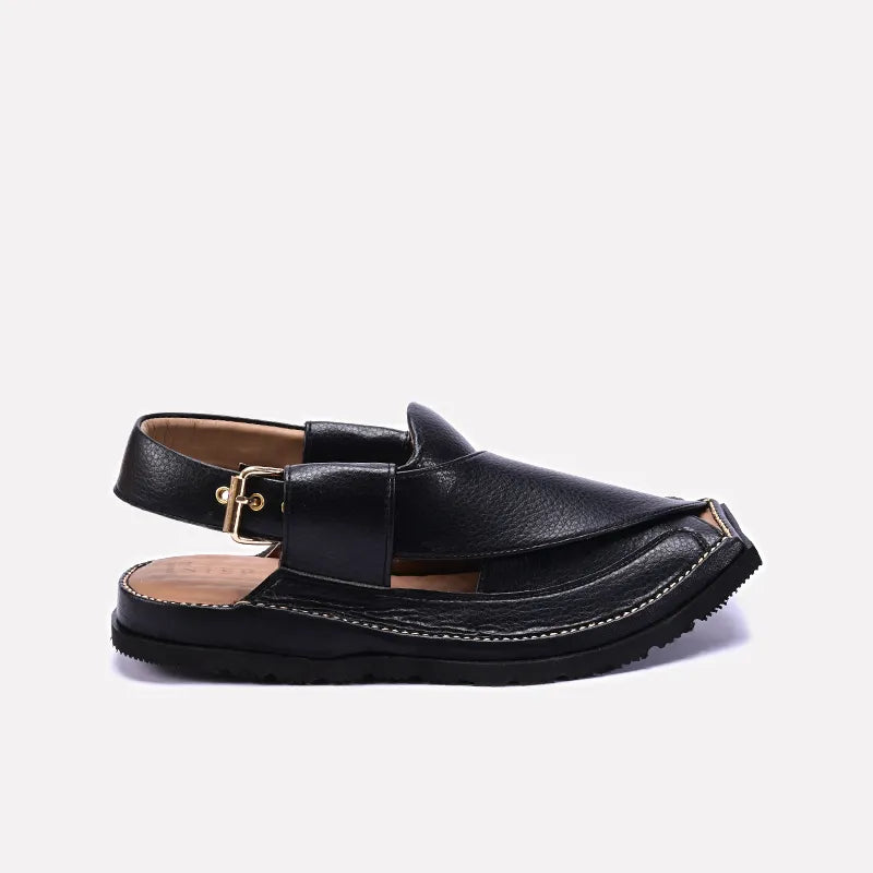 Black Kaptan Peshawari Sandal 0140997