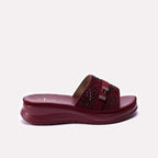 Casual Slipper Maroon 0414032