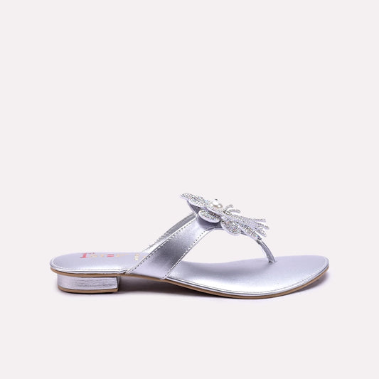Silver Fancy Flip Flops 0412653