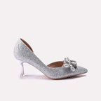 Bridal Court Shoes Silver 0450197