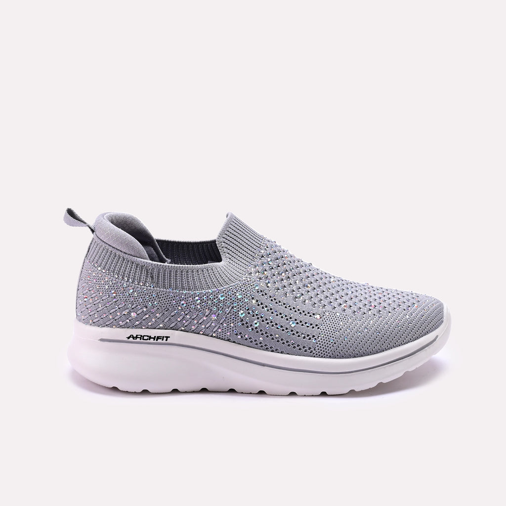 Women Sneaker Shoes Gray 0441033