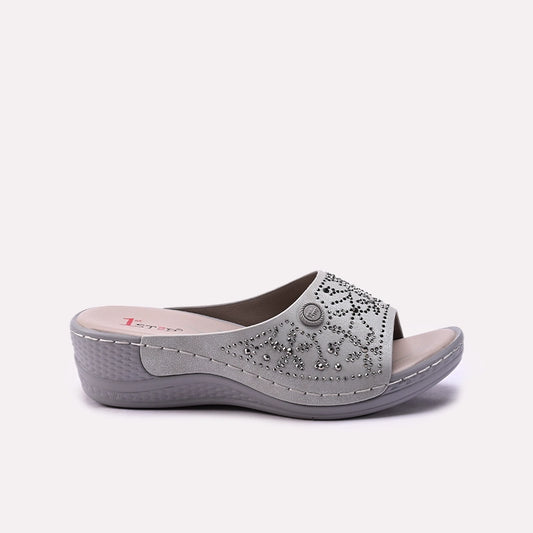 Grey Casual Slipper 0413361