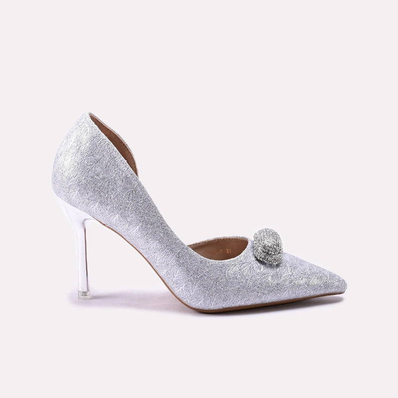 Bridal Court Shoes Silver 0450200