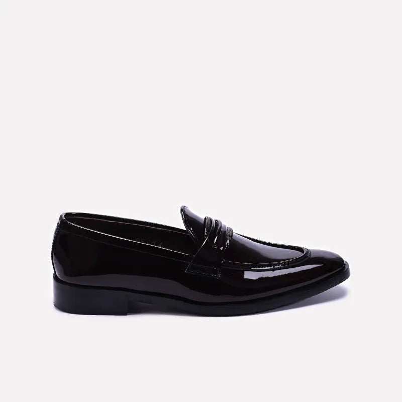 Noble Maroon Glossy Formal Loafers 0111138
