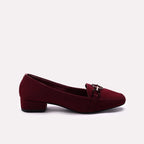 Fancy Court Shoes Maroon 0450063