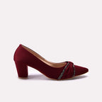 Casual Court Shoes Maroon 0450133