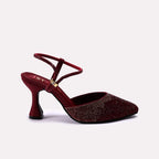 Bridal Court Shoes Maroon 0450149