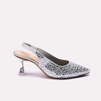 Bridal Court Shoes Silver 0450227