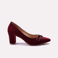 Fancy Court Shoes Maroon 0450132