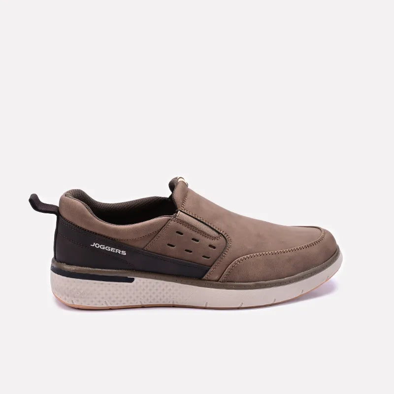 Khaki Slip On Casual Sneakers 0120584