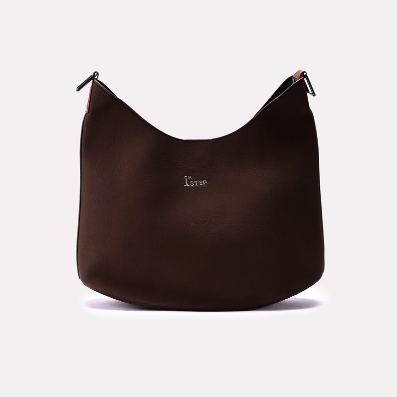 Casual Shoulder Bag Dark Brown 0331766