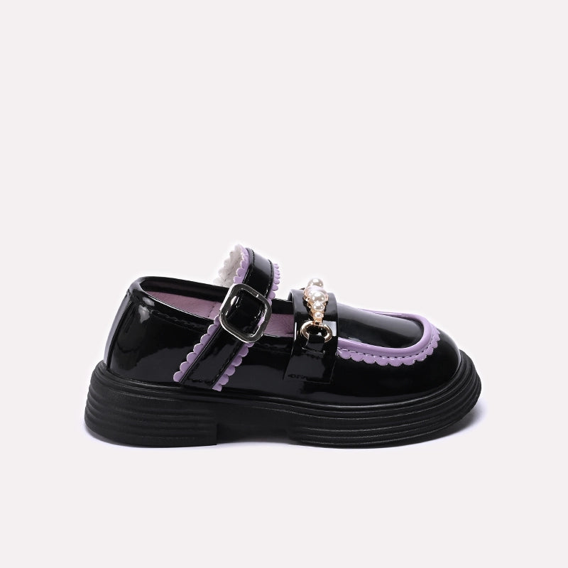 Girl Fancy Pumps Black 0710700