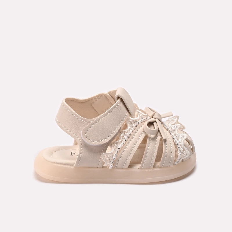 Girl Fancy Sandal Fawn 0721391
