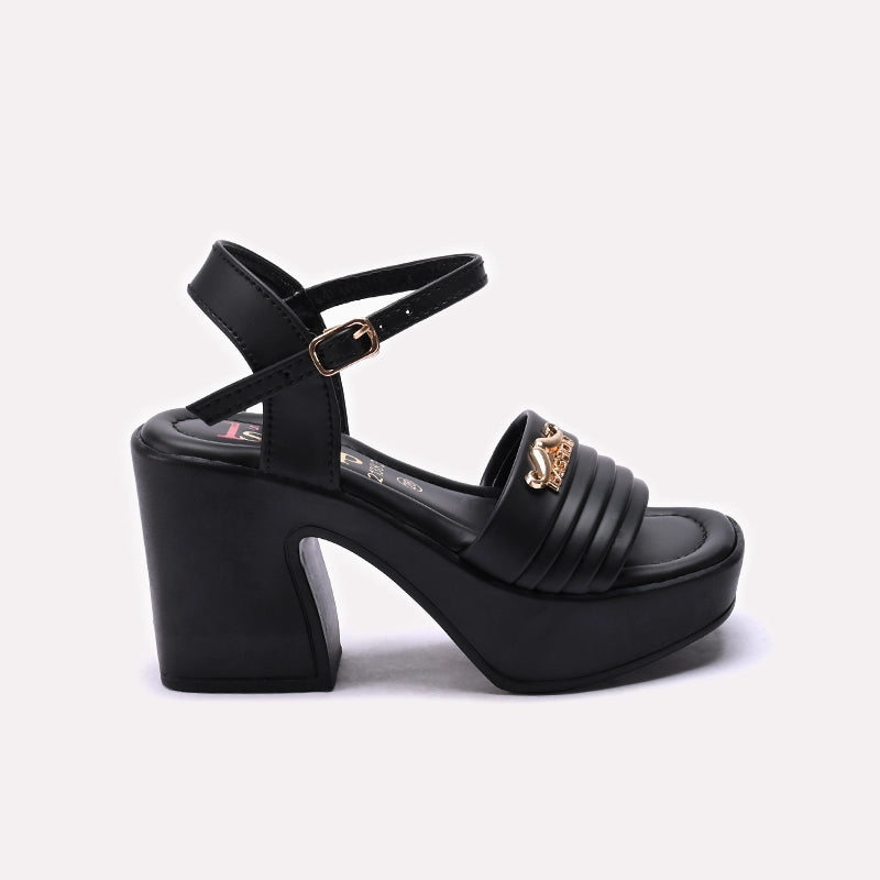 Girl Fancy Sandal Black 0721383